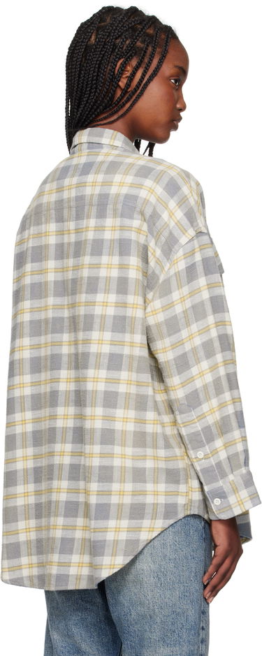 Košeľa R13 R13 Oversized Pocket Drop Neck Shirt Šedá | R13WR362-R467B, 2
