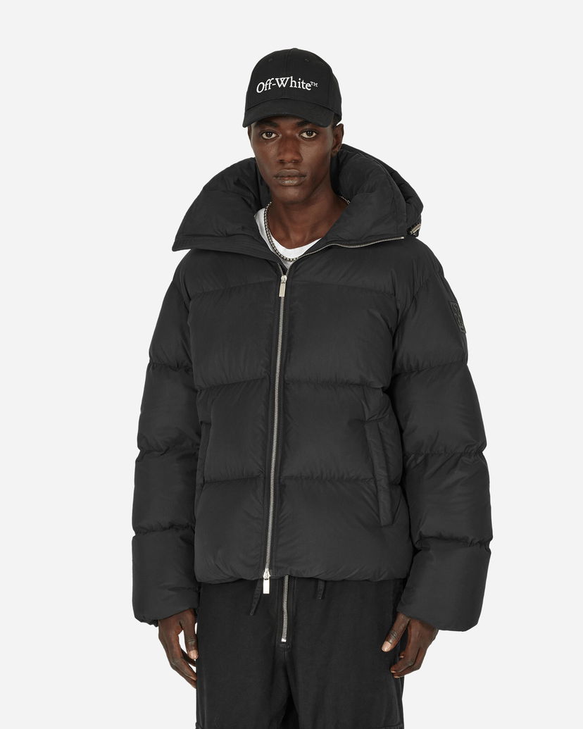 Prešívaná bunda Off-White Patch Arrow Down Puffer Jacket Black Čierna | OMEJ006F23FAB001 1010