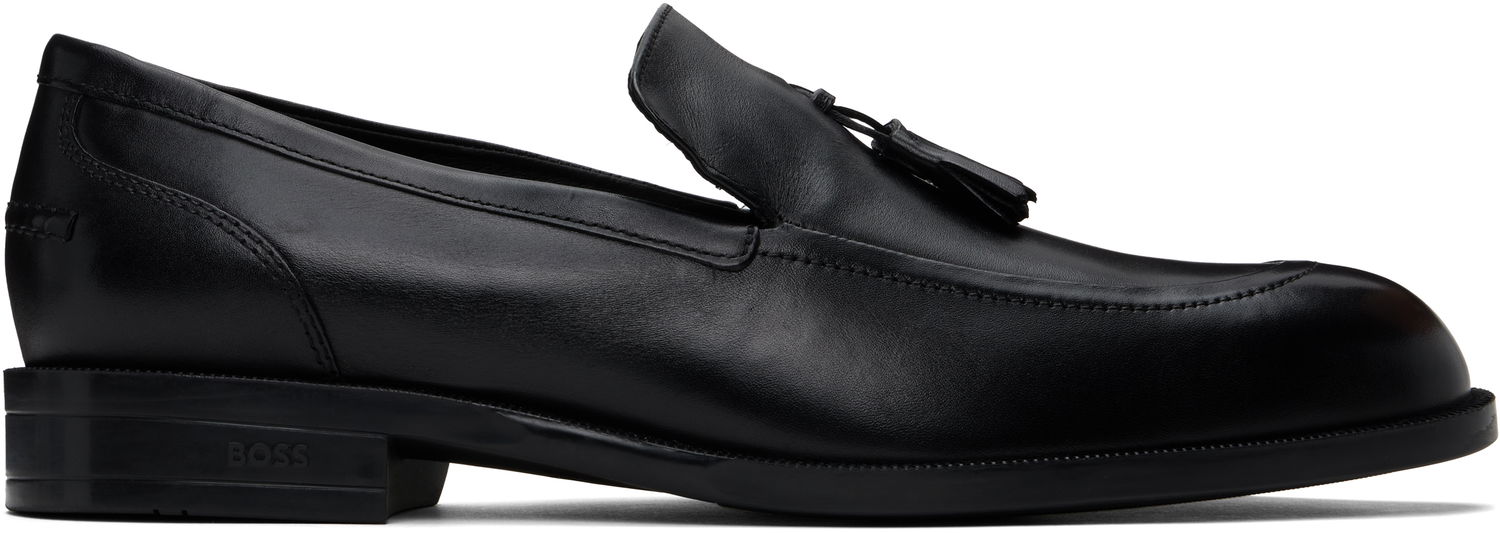 Tenisky a topánky BOSS BOSS Tassel Leather Loafers Čierna | 50531305, 0