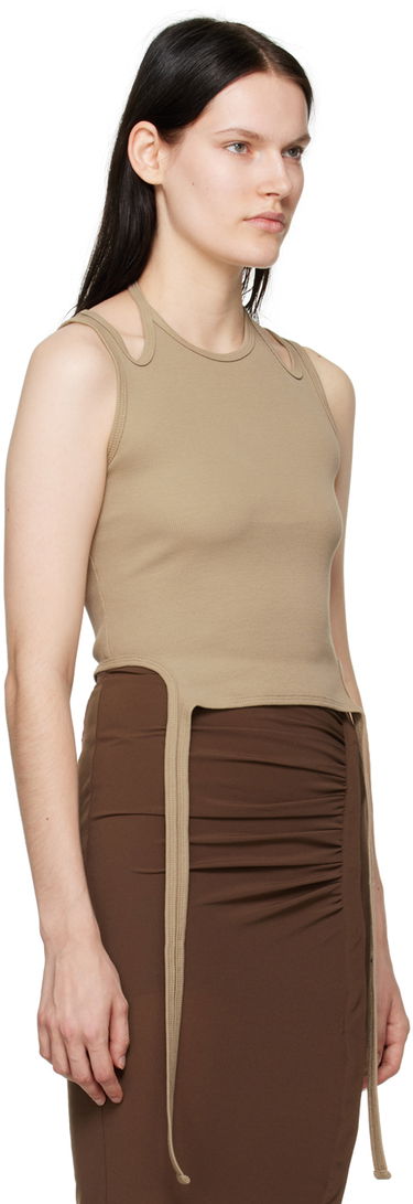 Tielko Dion Lee Dion Lee Halter Tie Tank Top Béžová | A3438F21, 1