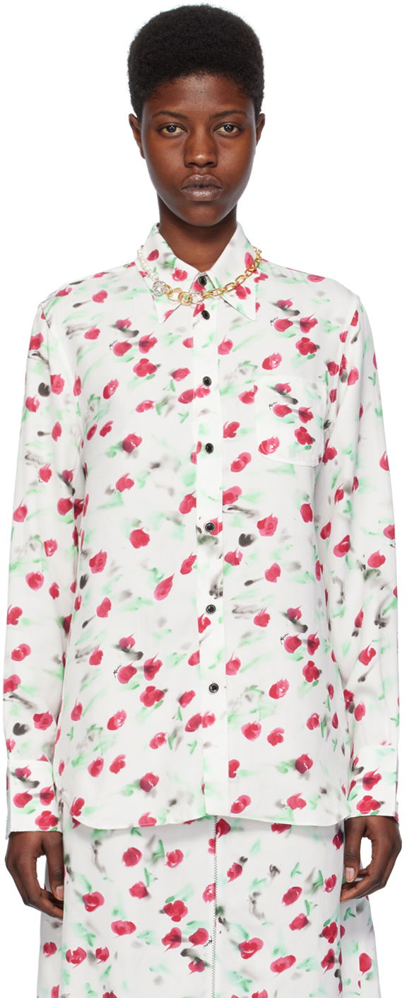 Košeľa Marni Printed Shirt Biela | CAMA0103A0 UTVA12, 0