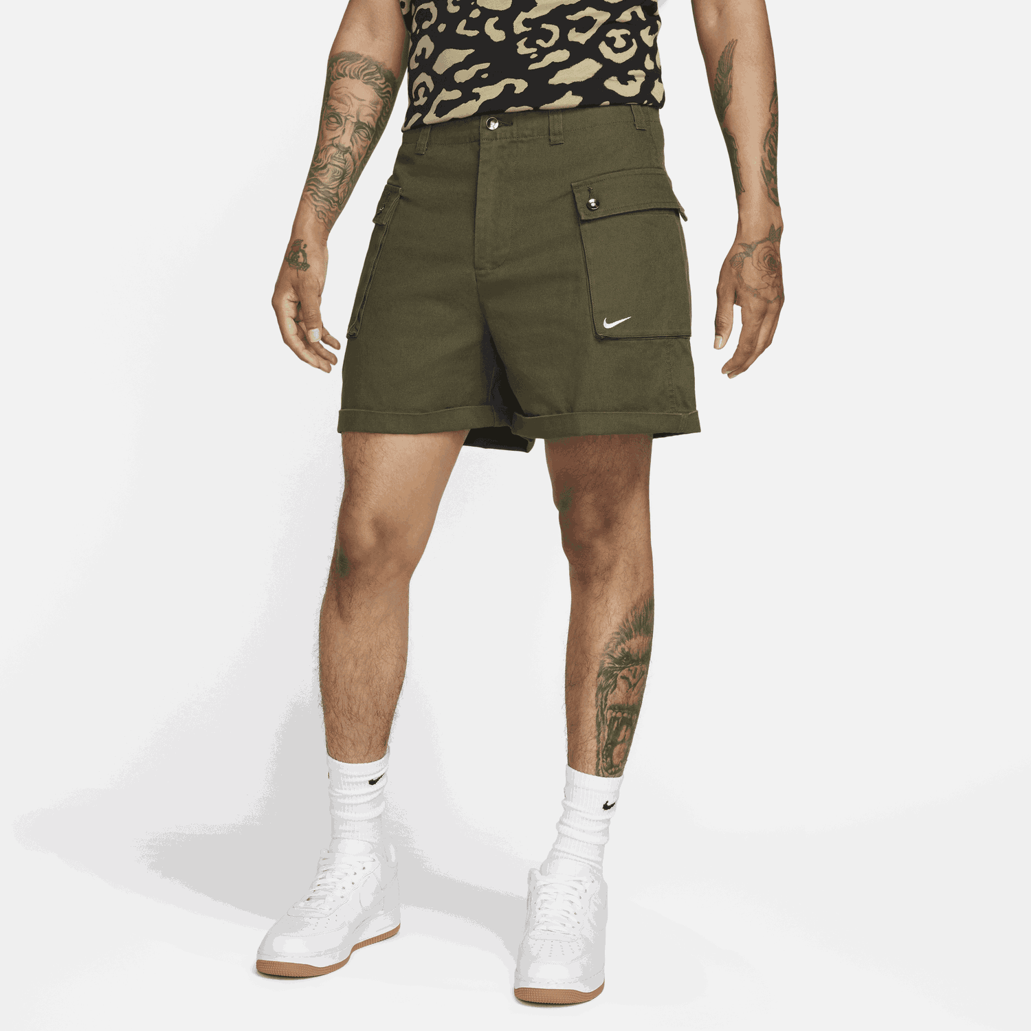 Šortky Nike kraťasy Life P44 Zelené | FJ7137-325, 0