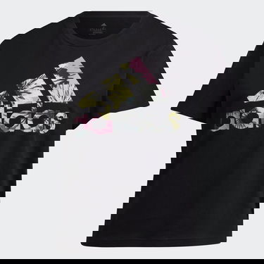 Tričko adidas Performance Floral Print Regular T-Shirt Čierna | HI0025, 1