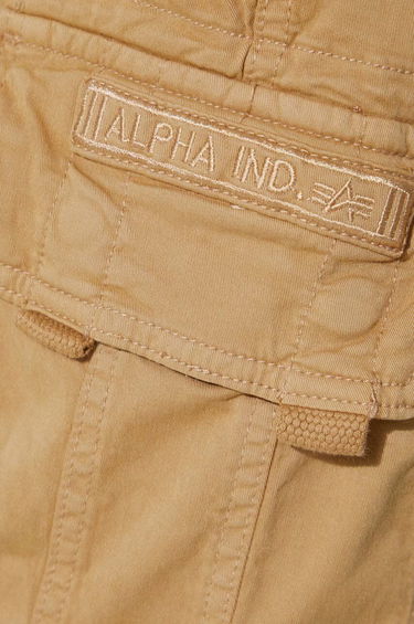 Šortky Alpha Industries Crew Short Sand Hnedá | 176203-14, 4
