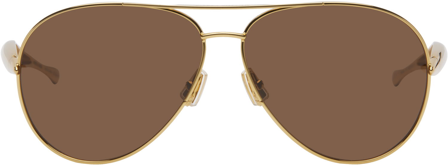 Slnečné okuliare Bottega Veneta Bottega Veneta Sardine Navigator Sunglasses Hnedá | BV1305S-007, 0