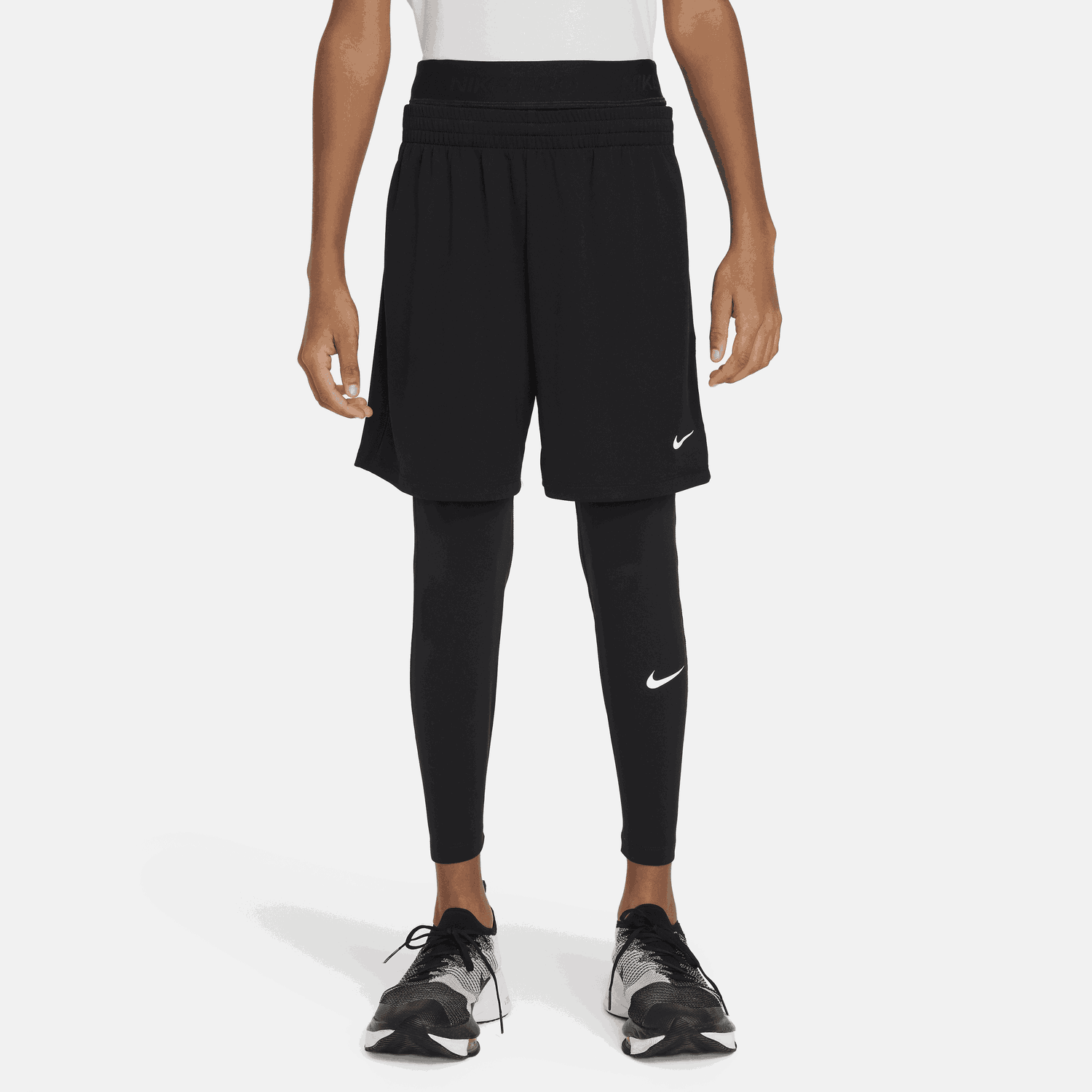 Šortky Nike Pro Dri-FIT Tights with Shorts Čierna | FJ6821-010, 0