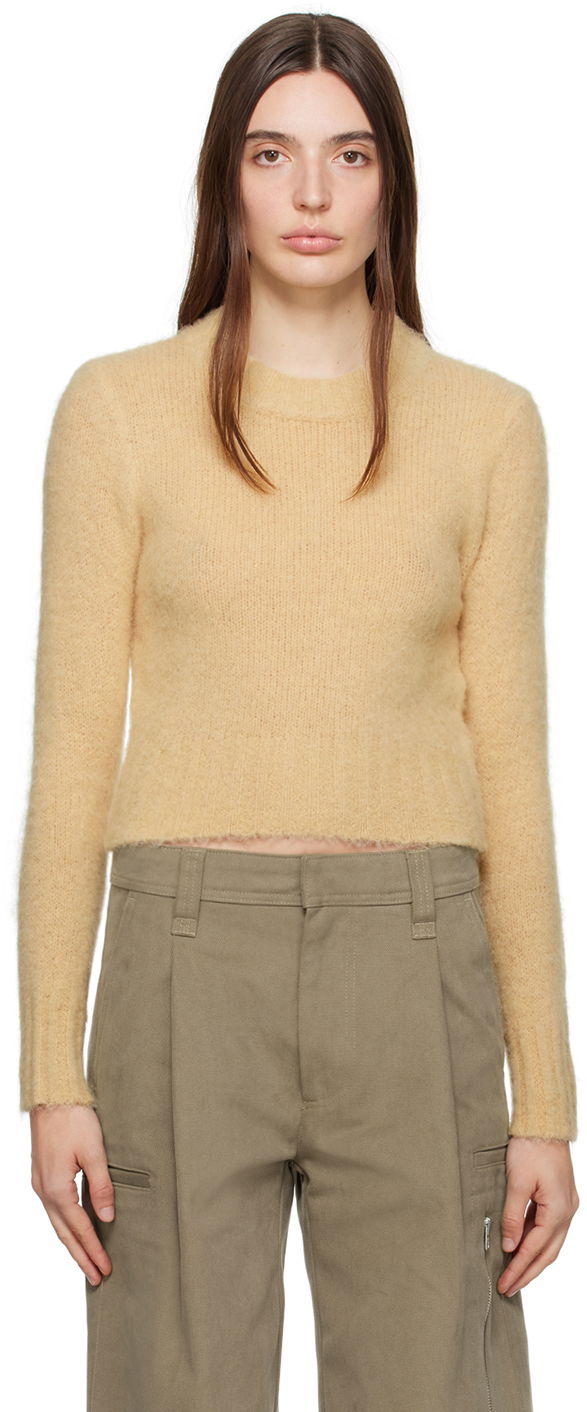Sveter AMI Brushed Sweater Béžová | FKS026.KN0021, 0