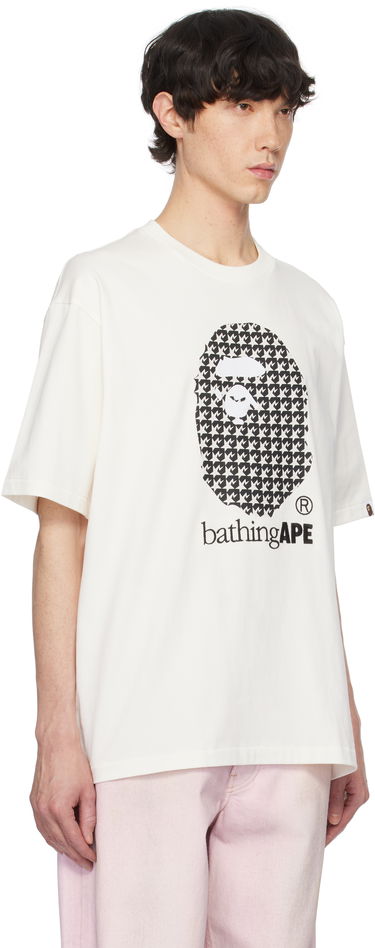 Tričko BAPE Houndstooth Graphic T-Shirt Biela | 001TEK801329M, 1