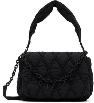Taška cez rameno Diesel Diesel Charm-D Quilted Shoulder Bag Čierna | X10265-P8048-T8013, 0