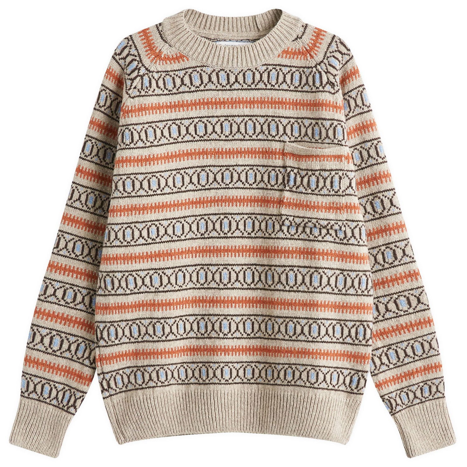 Sveter Universal Works Universal Works Loose Pocket Knit Jumper Béžová | P31215-OAT, 0
