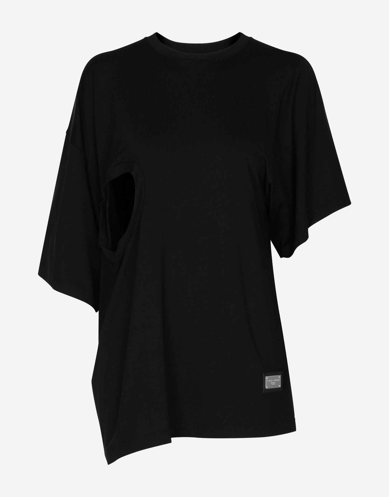 Tričko Dolce & Gabbana Asymmetrical Top With Cut-out Čierna | F8T21TFUGPSN0000, 0