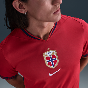 Dres Nike Norway Stadium 2025 Replica Dri-FIT Soccer Jersey Červená | FZ9016-657, 3
