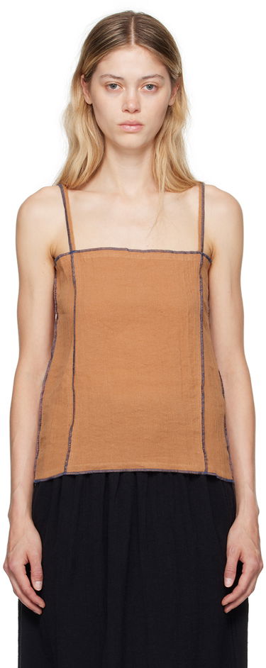 Tielko Baserange Baserange Shok Tank Top Hnedá | TOSKS-CL-AU24, 0