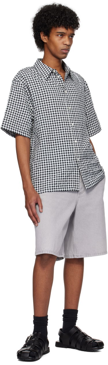 Košeľa Marni Marni Gingham Seersucker Shirt Čierna | CUMU0331S0 UTN929, 3