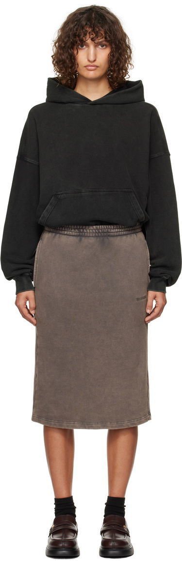 Sukňa We11done We11Done Layered Hoodie Dress Hnedá | WD-TO3-24-851-W-BK, 0