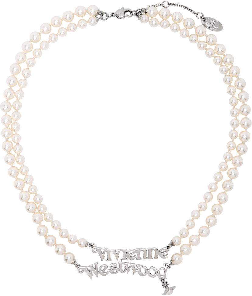 Náhrdelník Vivienne Westwood Vivienne Westwood Amelia Double Strand Pearl Necklace Biela | 6301013X-02P118-