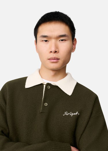 Sveter AXEL ARIGATO Sonny Knitted Polo Sweater Zelené | A3721001, 6