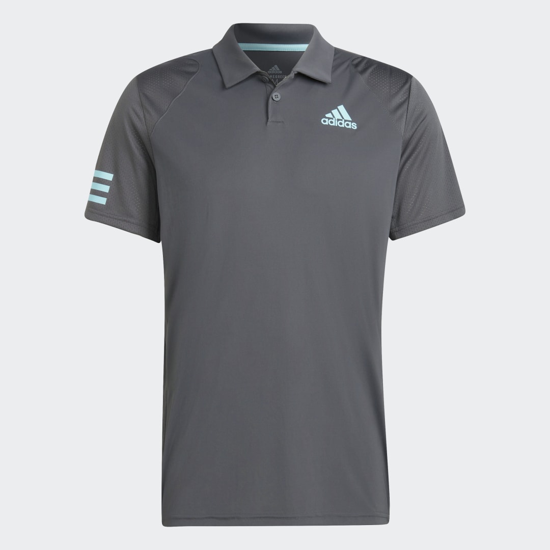 Polo tričko adidas Performance Club 3-Stripes Tennis Polo Shirt Šedá | HB8028, 0