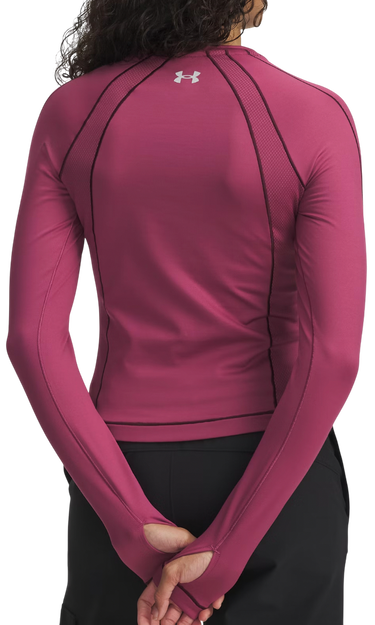 Tričko Under Armour ColdGear Textured Crew Long-Sleeve Top Vínová | 6003999-659, 2