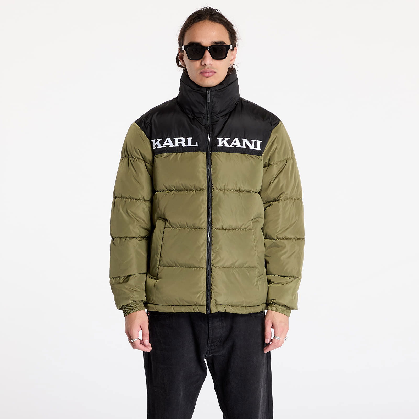 Jacket Retro Essential Puffer Jacket Olive L