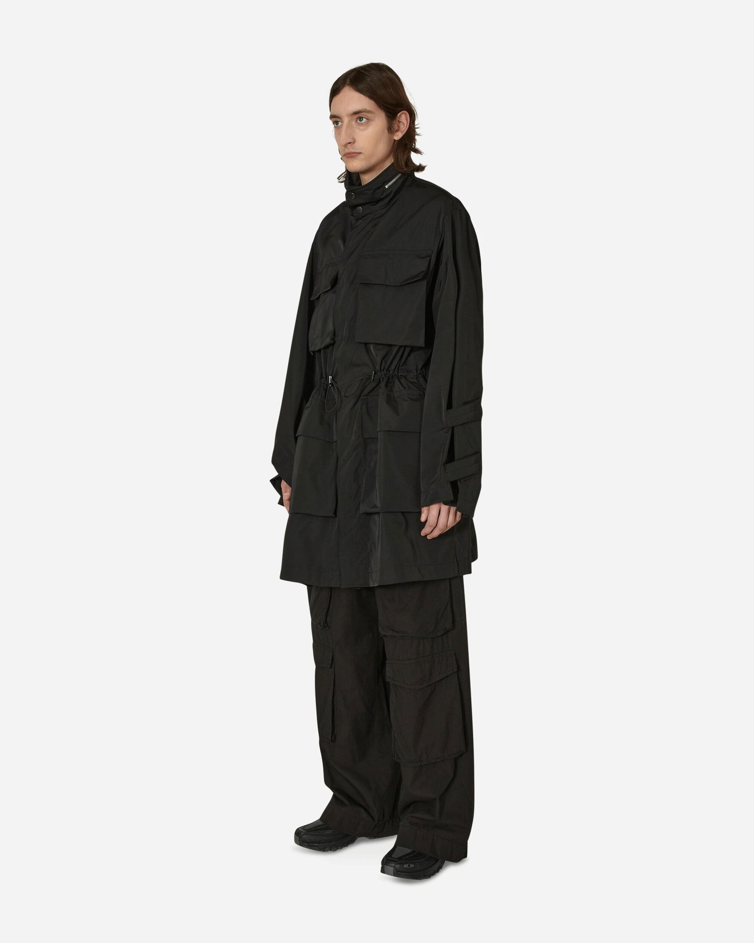 Parka Dries Van Noten Nylon Parka Jacket Čierna | 231-020518-6347 900, 1