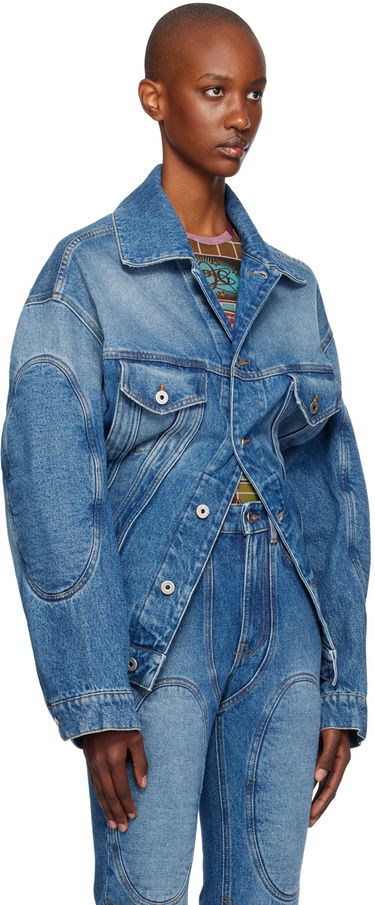 Bunda Jean Paul Gaultier Jean Paul Gaultier Lacing Denim Jacket Modrá | 24/31-F-VE062LP-D013-57, 1