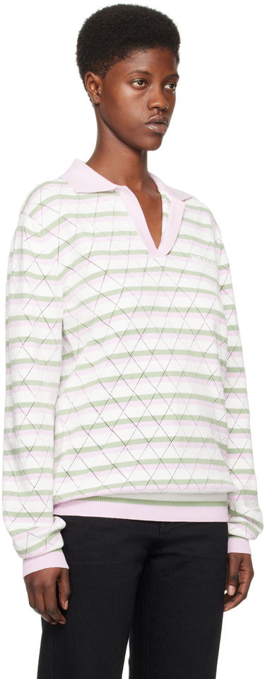 Sveter We11done We11done Striped Knit Polo Shirt Rôznofarebný | WD-KT0-24-639-U-LP, 1