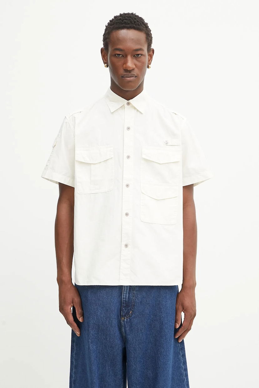 Košeľa Human Made Human Made Woven Shirt Biela | HM29SH020