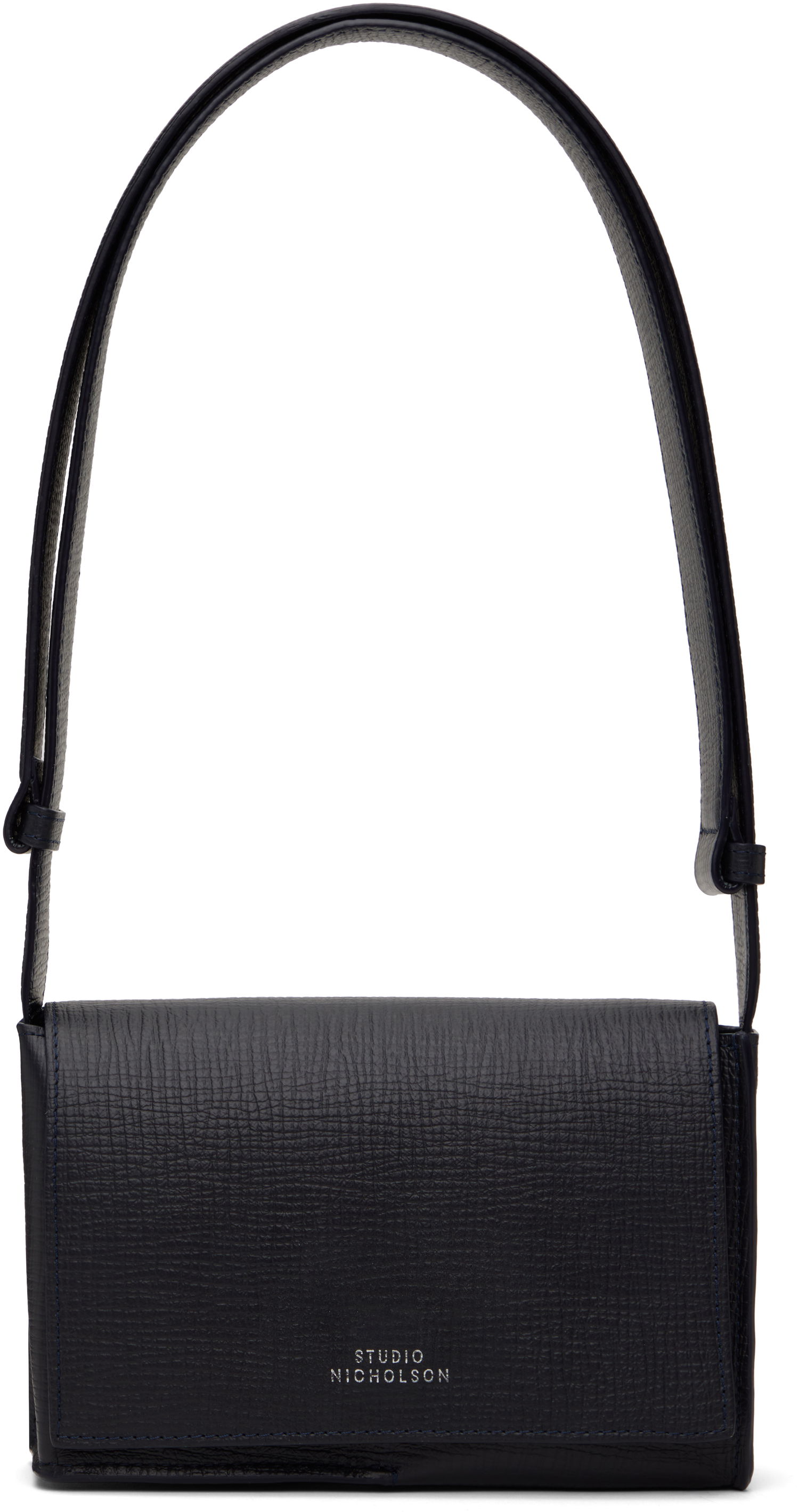Taška cez rameno Studio Nicholson Studio Nicholson Meshi Mini Leather Bag Navy | MESHI SN - 757, 0