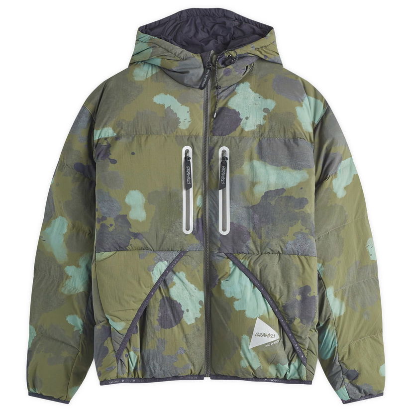 Prešívaná bunda GRAMICCI And Wander x Down Jacket Zelené | GUJ4-F3000-M-CAMO