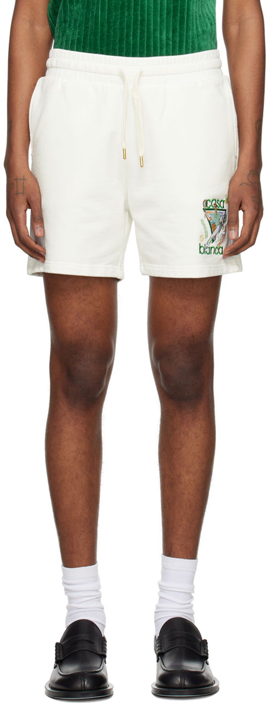 Šortky Casablanca 'Le Jeu' Shorts Biela | MPS24-JTR-003-02, 0