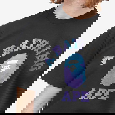 Tričko BAPE Tie Dye College Graphic T-Shirt Čierna | 001TEK801032M-BK2, 5