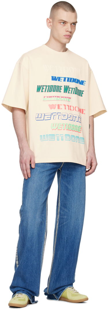 Tričko We11done Printed T-Shirt Béžová | WD-TT3-21-801-U-IV, 3