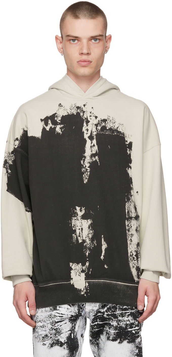 Mikina A-COLD-WALL* Off-White & Black Print Béžová | ACWMW086, 0