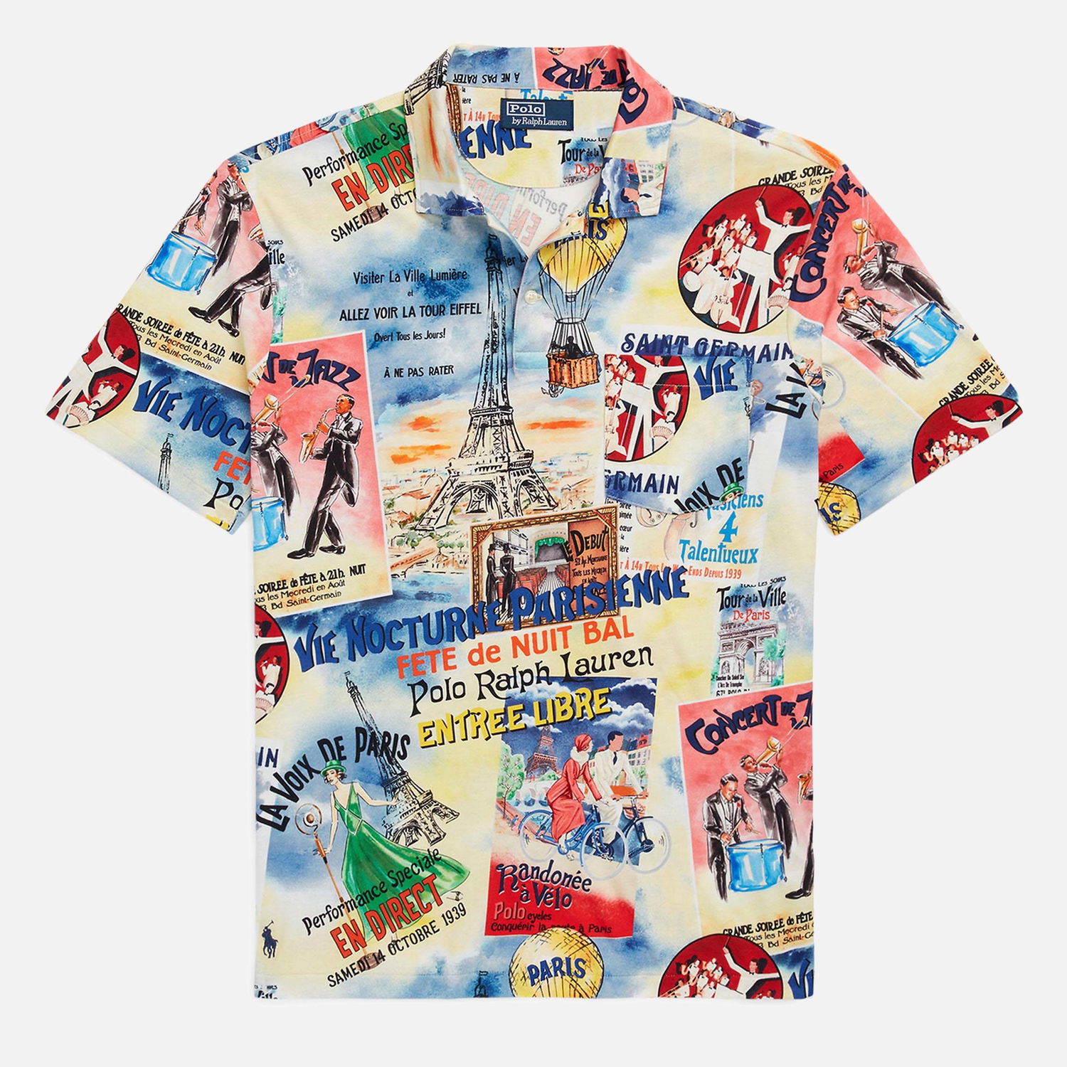 Košeľa Polo by Ralph Lauren Cotton-Jersey Poster Print Polo Shirt Rôznofarebný | 710934758001, 0