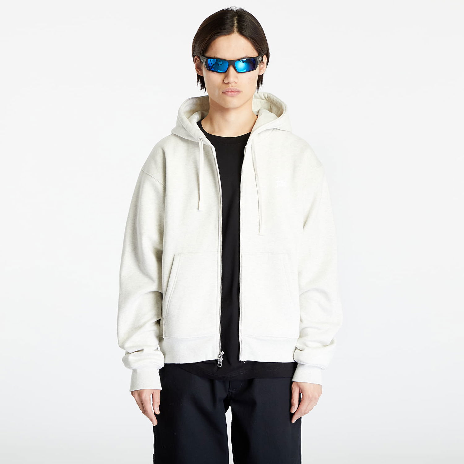 Mikina Patta Basic Waffle Zip Hoodie Šedá | POC-BC23-WAFFLE-ZHS-001, 0
