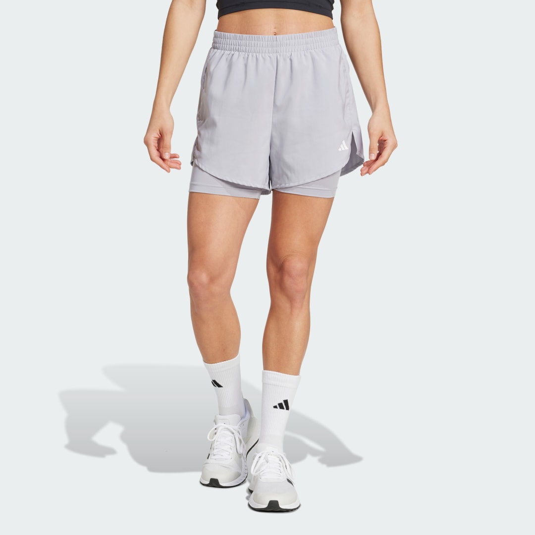 Šortky adidas Performance AEROREADY Designed 2-in-1 Training Shorts Šedá | IX1008, 0