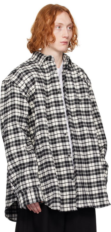 Košeľa VETEMENTS Vetements Wrinkled Pyjama Plaid Shirt Biela | UA66SH120B, 1
