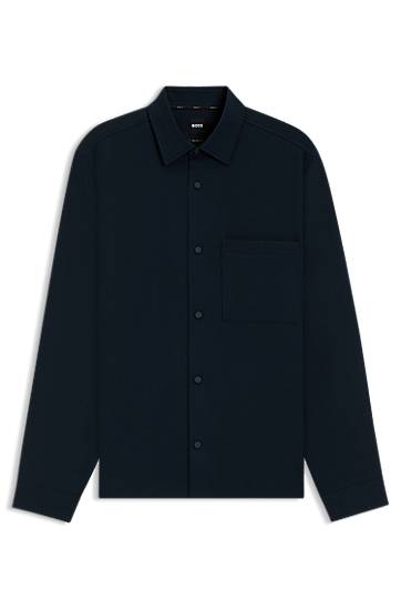 Košeľa BOSS Relaxed Fit Performance Stretch Twill Shirt Navy | 50545325