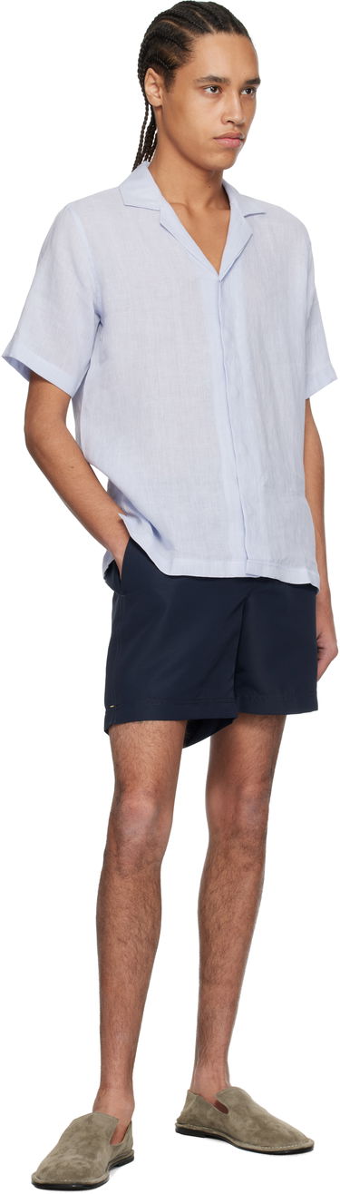 Košeľa Orlebar Brown Orlebar Brown Maitan Linen Resort Shirt Modrá | 279644, 3