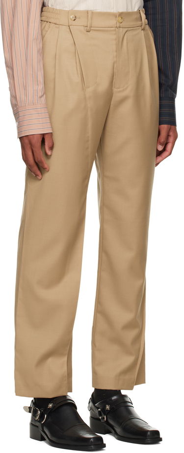 Nohavice Feng Chen Wang Feng Chen Wang Pleated Trousers Béžová | FMF14TR28, 1