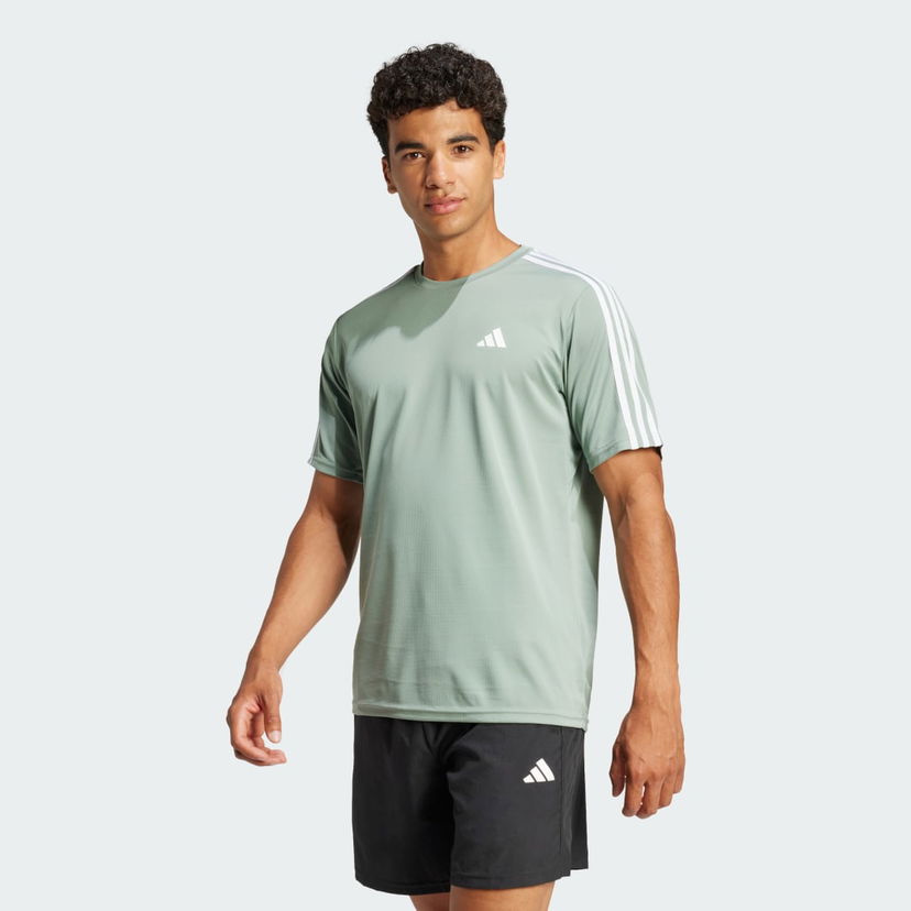 Tričko adidas Performance Train Essentials 3-Stripes Training T-Shirt Zelené | JC5397