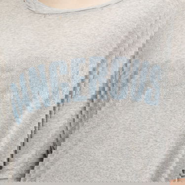 Tričko ERL Heather Grey Dangerous Crew Neck T-Shirt, Size Large Šedá | ERL08T012-HGY, 5