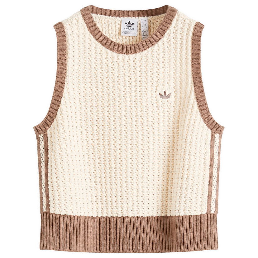 Sveter adidas Originals Women's Knitted Vest Biela | JD0904