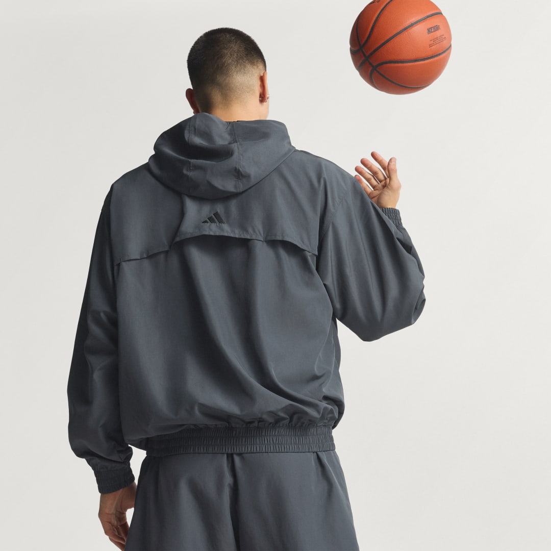 Vetrovka adidas Performance Anthony Edwards Hooded Anorak Šedá | KC1611, 0
