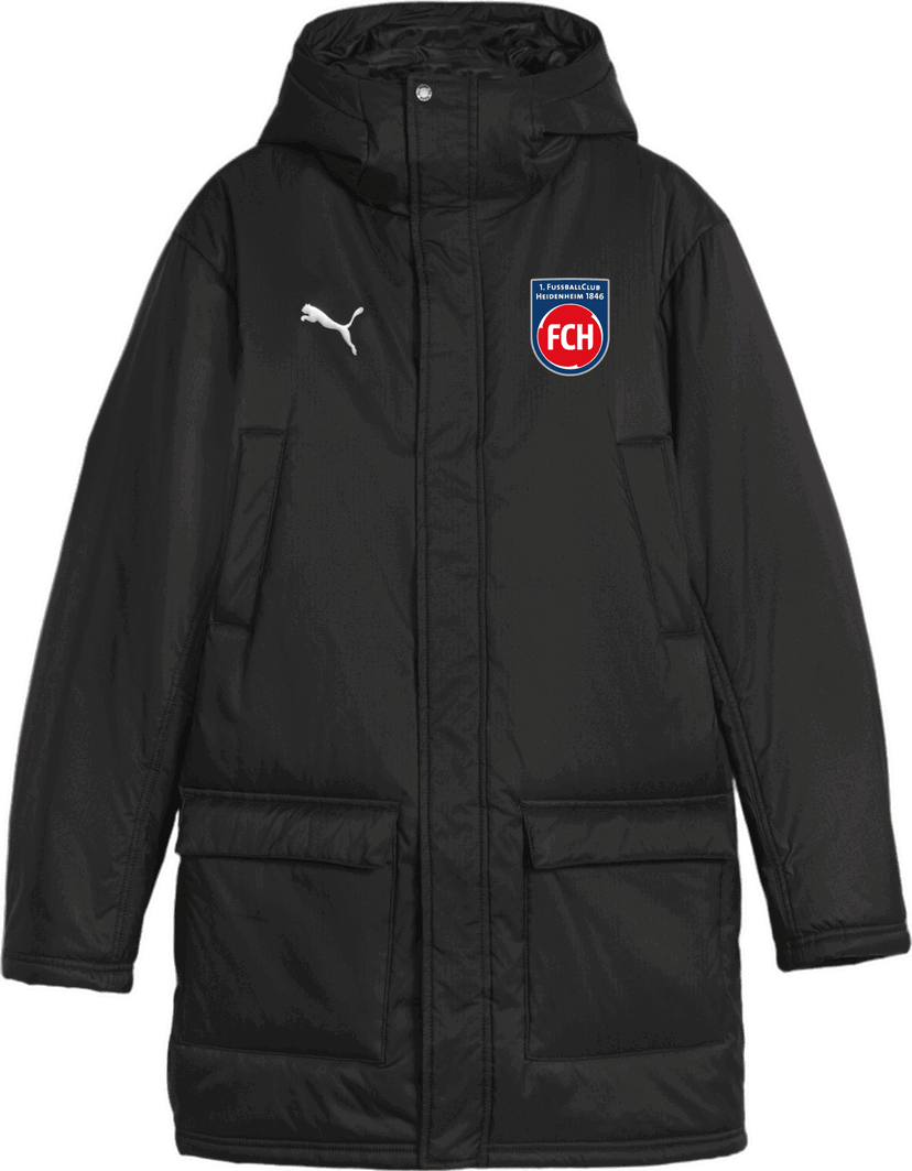 Parka Puma 1. FC Heidenheim Hooded Winter Jacket Čierna | 5fch658569-003