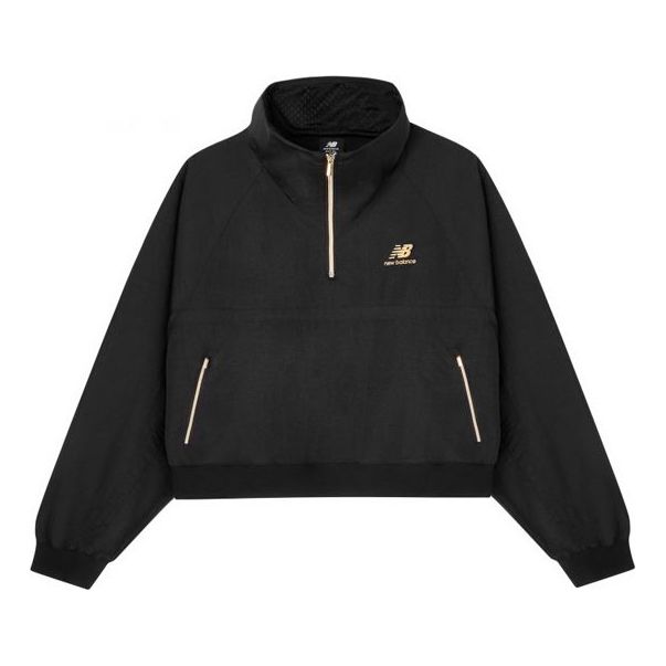 Mikina New Balance Stand Collar Casual Jacket Čierna | AWJ03501-BK