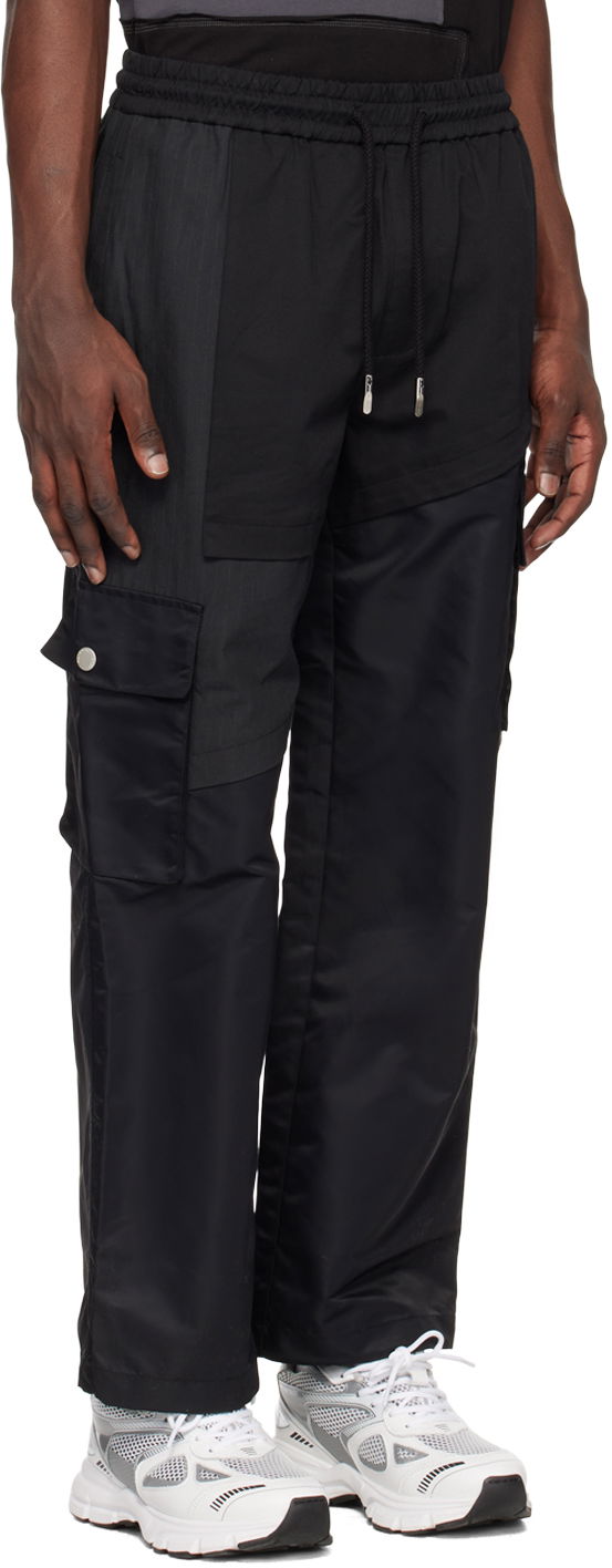 Cargo nohavice Feng Chen Wang Feng Chen Wang Paneled Cargo Pants Čierna | FMS15TR27B, 1