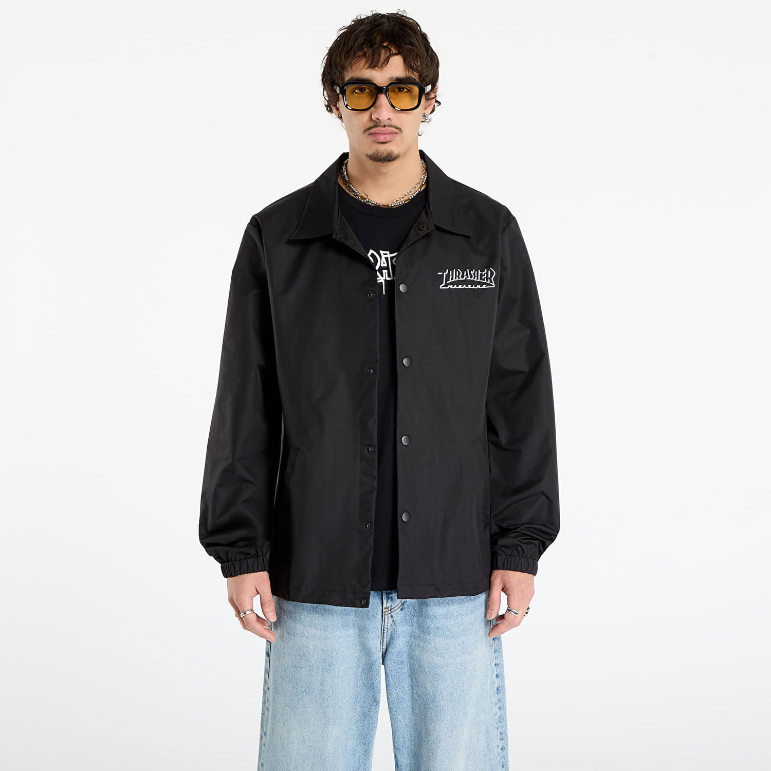 Bunda Thrasher Shadow Mag Logo Coach's Jacket Čierna | 145769, 0
