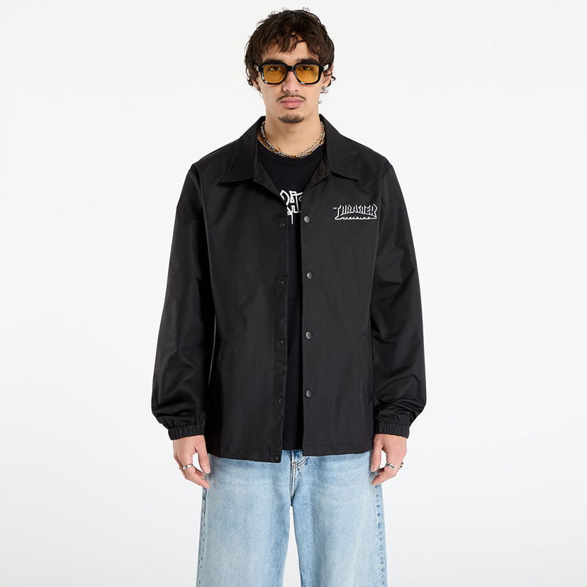 Bunda Thrasher Shadow Mag Logo Coach's Jacket Čierna | 145769